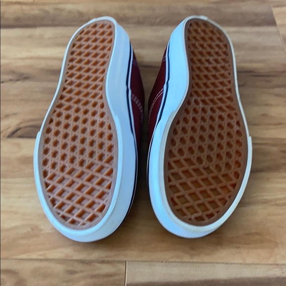 Vans Red Authentic Elastic Lace Slip on - Picture 8 of 10